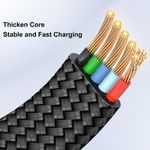 Laptop, Telefoane si Tablete - Telefoane mobile si accesorii - Accesorii Telefoane - Cabluri si adaptoare telefoane - Cablu de Date cu Mufe USB, Lightning, 1m, X5, Nailon, Black - Infinity.ro