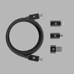 Laptop, Telefoane si Tablete - Telefoane mobile si accesorii - Accesorii Telefoane - Cabluri si adaptoare telefoane - Cablu de date Type-C la Type-C, 240W, Magnetic, 480Mbps, 1.5m, X17, Nailon, Edizard EZ820102150, X17, Nailon, Black - Infinity.ro