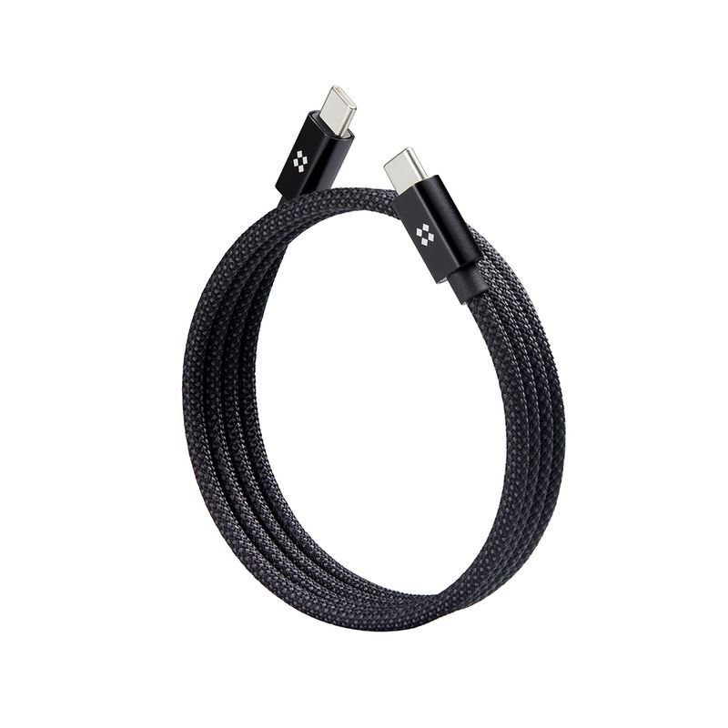 Laptop, Telefoane si Tablete - Telefoane mobile si accesorii - Accesorii Telefoane - Cabluri si adaptoare telefoane - Cablu de date Type-C la Type-C, 240W, Magnetic, 480Mbps, 1.5m, X17, Nailon, Edizard EZ820102150, X17, Nailon, Black - Infinity.ro