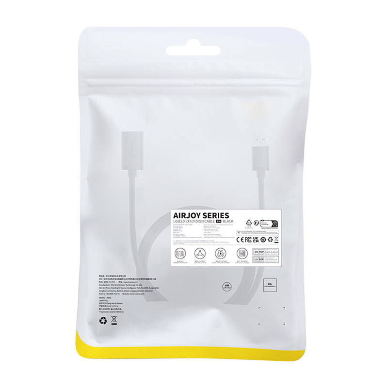 Laptop, Telefoane si Tablete - Telefoane mobile si accesorii - Accesorii Telefoane - Cabluri si adaptoare telefoane - Cablu Extensie USB la USB, 1m, A64, PVC, Black - Infinity.ro