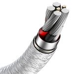 Laptop, Telefoane si Tablete - Telefoane mobile si accesorii - Accesorii Telefoane - Cabluri si adaptoare telefoane - Cablu de Date USB la Type-C 66W, 2m, A63, Nailon, Baseus Cafule CAKF000202, A63, Nailon, White - Infinity.ro