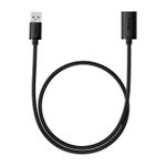 Laptop, Telefoane si Tablete - Telefoane mobile si accesorii - Accesorii Telefoane - Cabluri si adaptoare telefoane - Cablu Extensie USB la USB, 0.5m, A65, PVC, Black - Infinity.ro