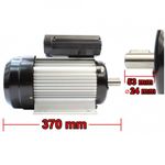 Casa si Gradina - Electrice - Echipamente electrice - Accesorii compresoare - Motor electric monofazic 3 kW 2850 rotatii 230V 24mm B-ACE2850401FN - Infinity.ro