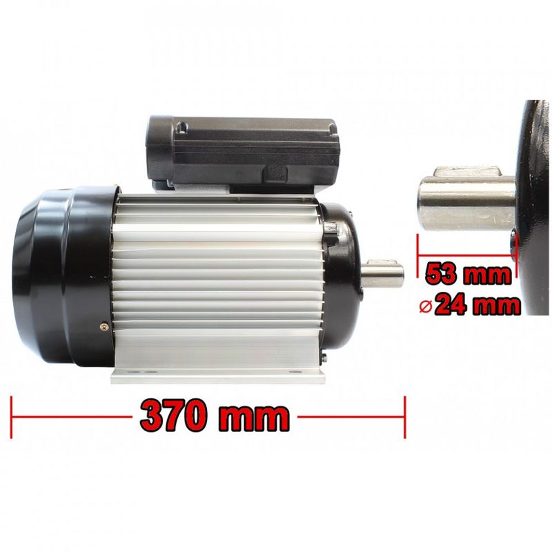 Casa si Gradina - Electrice - Echipamente electrice - Accesorii compresoare - Motor electric monofazic 3 kW 2850 rotatii 230V 24mm B-ACE2850401FN - Infinity.ro