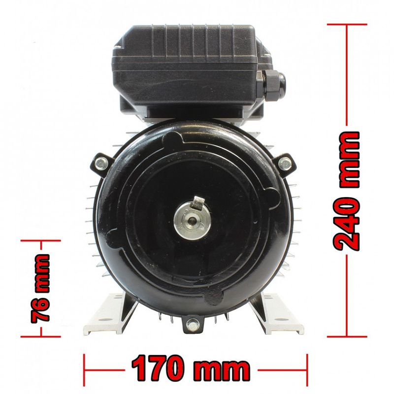 Casa si Gradina - Electrice - Echipamente electrice - Accesorii compresoare - Motor electric monofazic 3 kW 2850 rotatii 230V 24mm B-ACE2850401FN - Infinity.ro