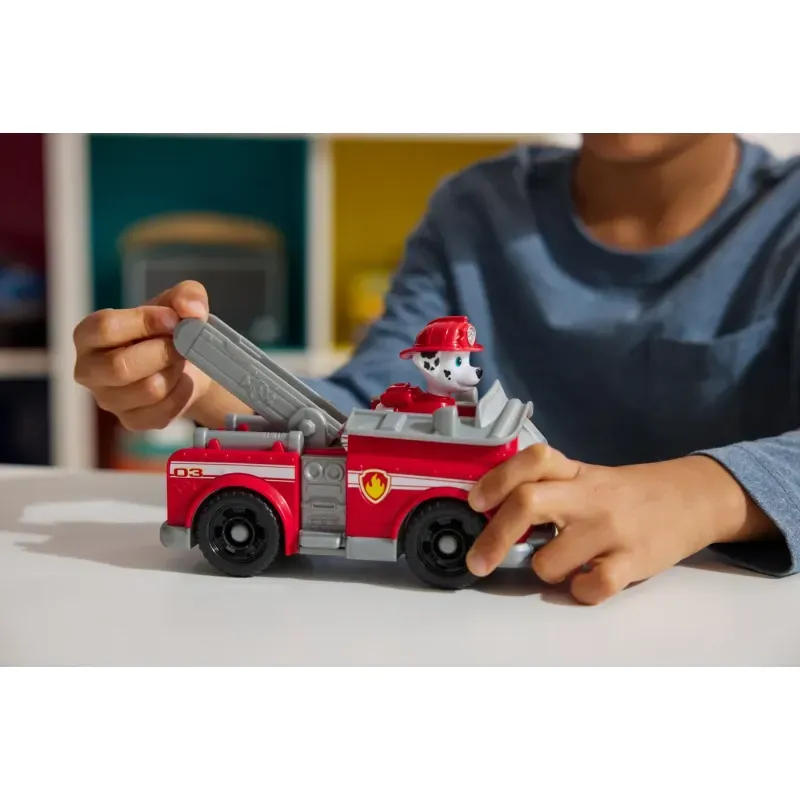 Jucarii, Copii si Bebe - Jucarii si jocuri - Figurine - Patrula Catelusilor Set Vehicul De Baza Masina De Pompieri Si Figurina Marshall - Infinity.ro