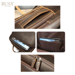 Fashion, accesorii si bijuterii - Barbati - Accesorii barbati - Genti si rucsacuri barbati - Rucsac Laptop 16' Piele Naturala Crazy Horse, Noble, Antiperspirant, Ataşabil Troler, Maro/Cafea - Infinity.ro