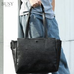 Laptop, Telefoane si Tablete - Laptopuri si accesorii - Accesorii Laptop - Genti laptop - Geanta din piele naturala, Glide, de umar, compatibila laptop 15 inch, negru - Infinity.ro