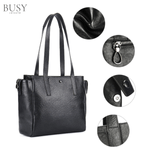 Laptop, Telefoane si Tablete - Laptopuri si accesorii - Accesorii Laptop - Genti laptop - Geanta din piele naturala, Glide, de umar, compatibila laptop 15 inch, negru - Infinity.ro