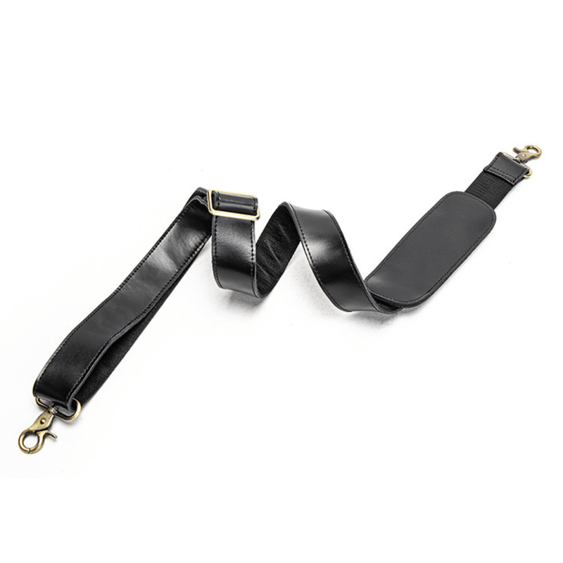 Fashion, accesorii si bijuterii - Barbati - Accesorii barbati - Portofele barbati - Curea de umar din piele naturala CrazyHorse, pentru serviete, genti, genti de voiaj, negru - Infinity.ro