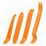 Auto si Moto - Reparatii si depanare - Scule auto - Scule si truse auto - Set 4 piese pentru demontare tapiterie sau elemente auto de interior, Techstar® D0085-1, plastic, portocaliu - Infinity.ro