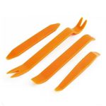 Auto si Moto - Reparatii si depanare - Scule auto - Scule si truse auto - Set 4 piese pentru demontare tapiterie sau elemente auto de interior, Techstar® D0085-1, plastic, portocaliu - Infinity.ro