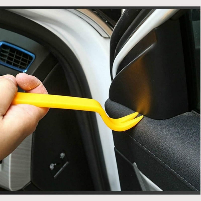 Auto si Moto - Reparatii si depanare - Scule auto - Scule si truse auto - Set 4 piese pentru demontare tapiterie sau elemente auto de interior, Techstar® D0085-1, plastic, portocaliu - Infinity.ro
