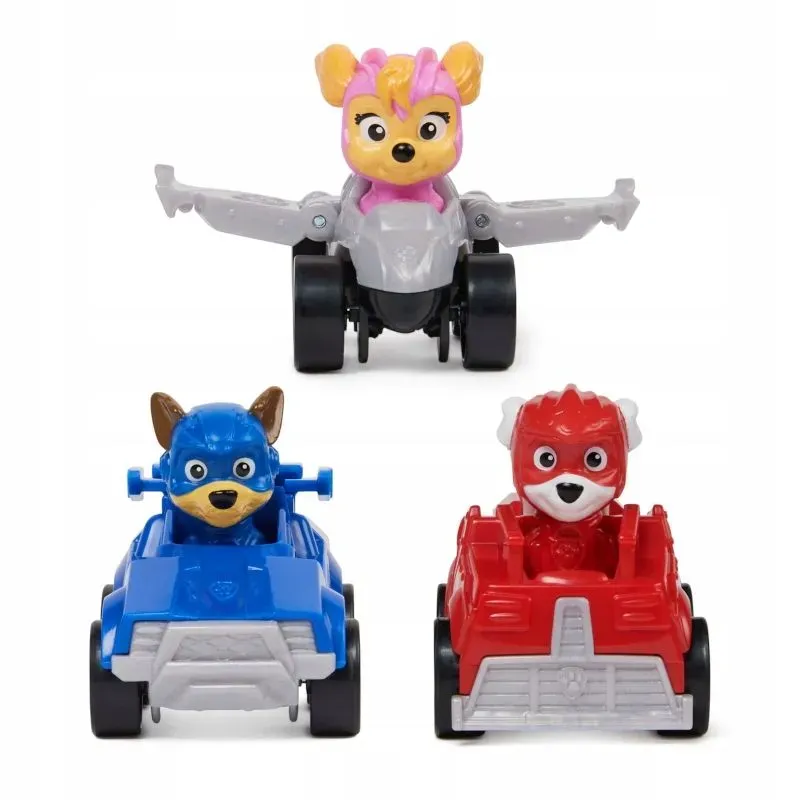 Jucarii, Copii si Bebe - Jucarii si jocuri - Vehicule si jucarii cu telecomanda - Masinute - Set 3 vehicule cu figurine, Paw Patrol - Infinity.ro