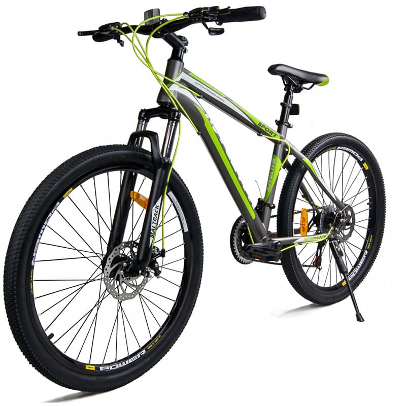 Bicicleta MTB MalTrack Sport Gray cu 21 Viteze, Roti 26 Inch, Mountain Bike