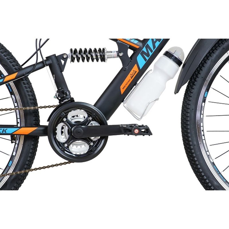 Sport si Outdoor - Ciclism - Biciclete pentru adulti - Mountainbike - Bicicleta MalTrack MTB 26” Target black-blue-orange Mountain Bike - Infinity.ro