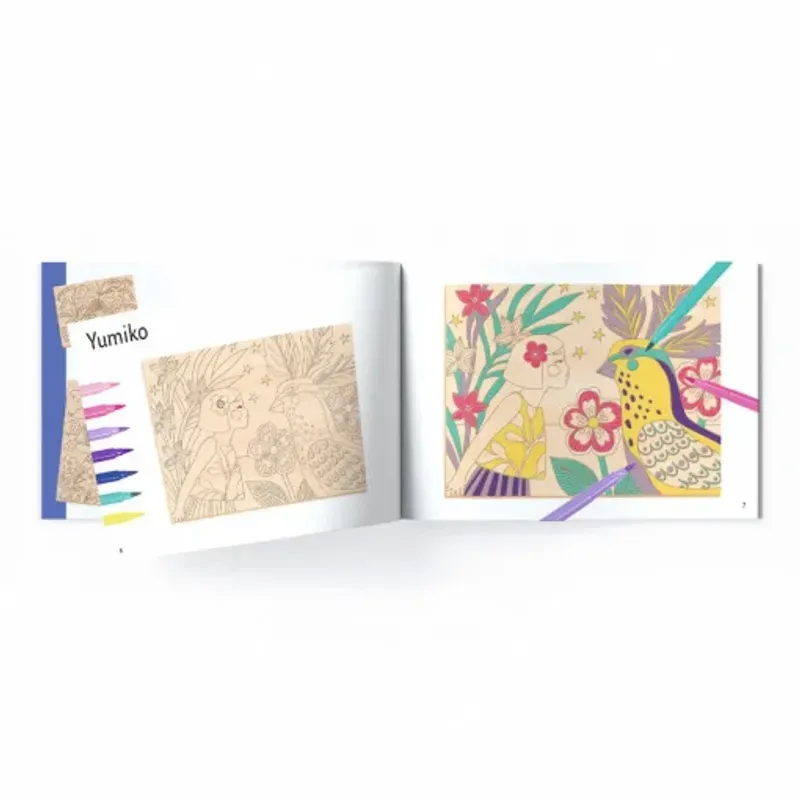 Jucarii, Copii si Bebe - Jucarii si jocuri - Jucarii & jocuri educative - Seturi pictura si desen - Atelier de pictura pe lemn Fete si flori - Infinity.ro