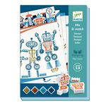 Jucarii, Copii si Bebe - Jucarii si jocuri - Jucarii & jocuri educative - Jocuri si jucarii educative - Joc creativ cu stampile Roboti extraterestri - Infinity.ro