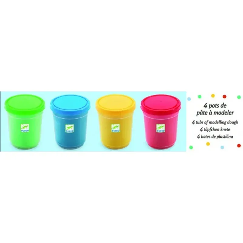 Carti si Birotica - Rechizite - Plastilina - Plastilina 4 tuburi culori clasice - Infinity.ro
