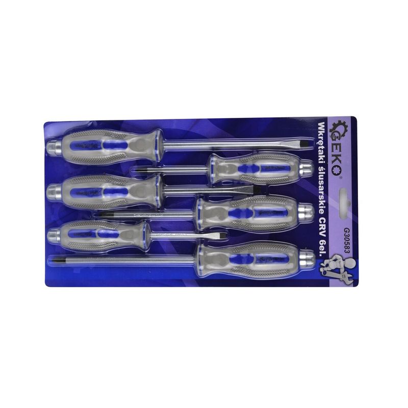 Casa si Gradina - Constructii - Scule de mana si unelte - Surubelnite - Set surubelnite, 6 piese CRV, Geko G30583 - Infinity.ro