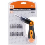 Casa si Gradina - Constructii - Scule de mana si unelte - Surubelnite - Set de 12 biti cu prelungitor si maner flexibil tip clichet Gadget - Infinity.ro