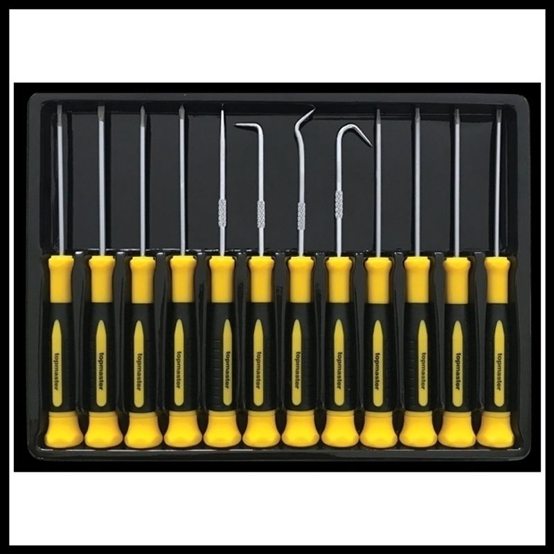 Casa si Gradina - Constructii - Scule de mana si unelte - Surubelnite - Set 12 surubelnite de precizie cu profil PH, plat si torx Top Master - Infinity.ro