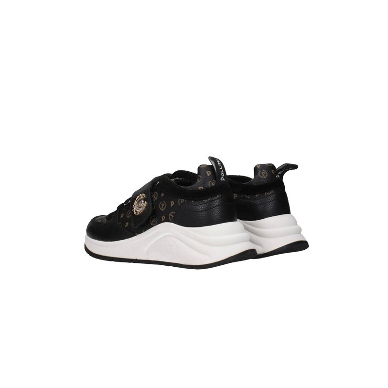 Fashion, accesorii si bijuterii - Femei - Incaltaminte femei - Pantofi femei - Pantofi dama Pollini Running Strap Loghi, Negru, 36 EU - Infinity.ro