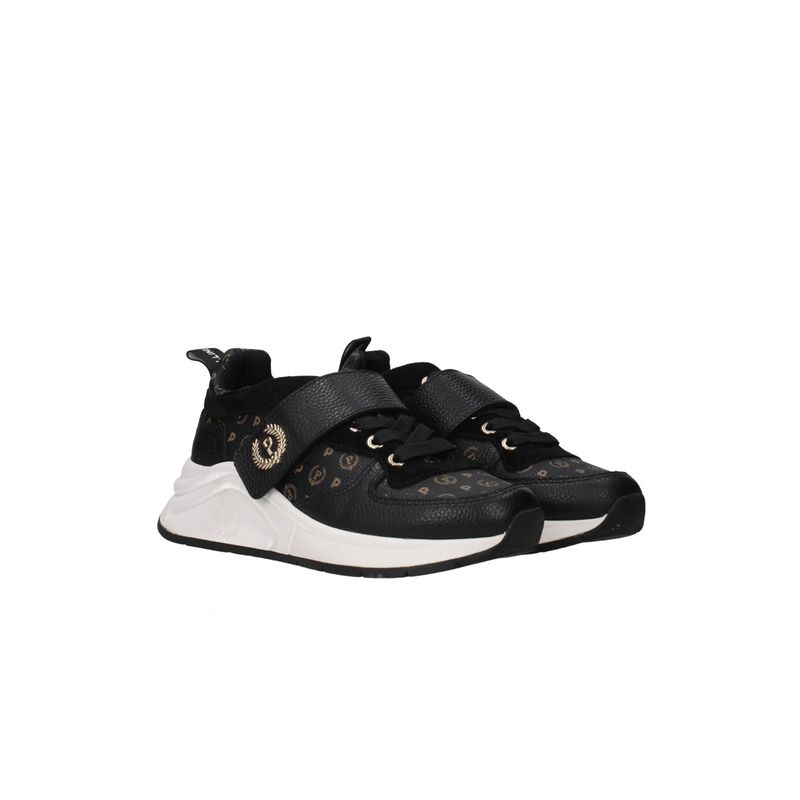 Fashion, accesorii si bijuterii - Femei - Incaltaminte femei - Pantofi femei - Pantofi dama Pollini Running Strap Loghi, Negru, 36 EU - Infinity.ro