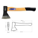 Casa si Gradina - Gradinarit si plante - Unelte gradinarit - Topoare - Topor cu coada de lemn 600Gx14", Geko Premium G72210 - Infinity.ro