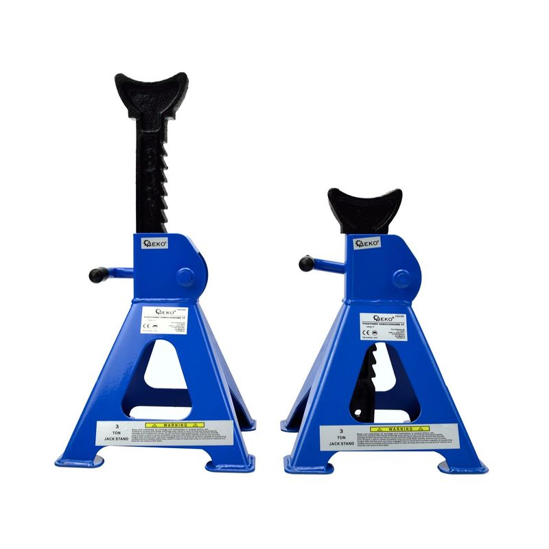 Casa si Gradina - Constructii - Depozitare, transport si protectie - Echipamente pentru transport si ridicat - Suporturi pentru autovehicule 3T, 2 piese, 290-420mm, Geko G02160 - Infinity.ro