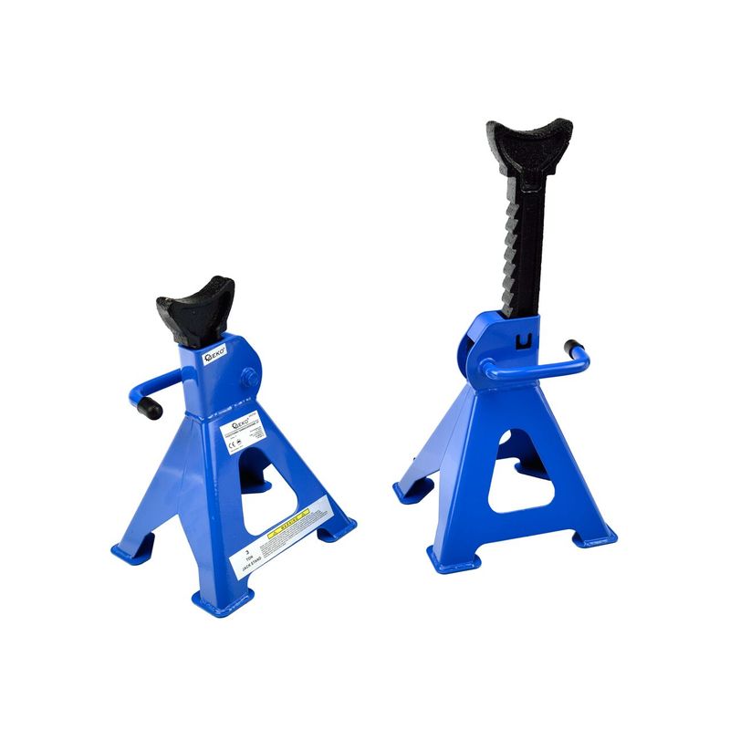 Casa si Gradina - Constructii - Depozitare, transport si protectie - Echipamente pentru transport si ridicat - Suporturi pentru autovehicule 3T, 2 piese, 290-420mm, Geko G02160 - Infinity.ro