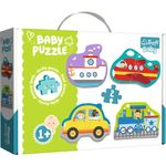Jucarii, Copii si Bebe - Jucarii si jocuri - Jocuri si puzzle - Puzzle - Puzzle Trefl Baby clasic vehicule pentru transport 8 piese - Infinity.ro