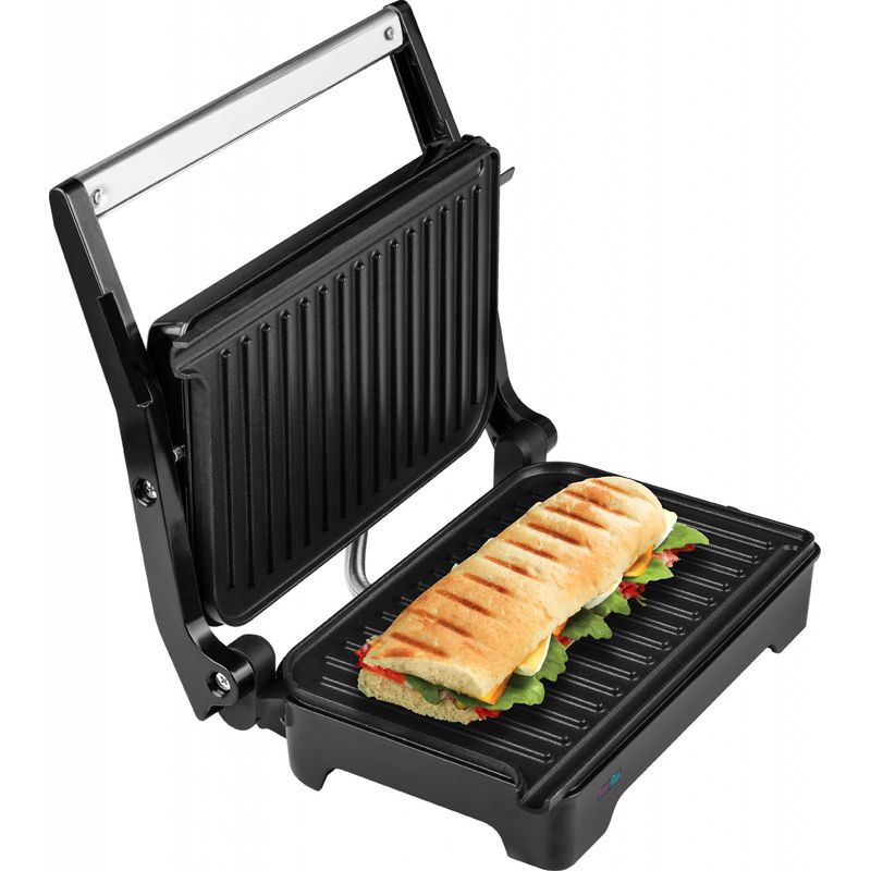 Electronice si Electrocasnice - Electrocasnice bucatarie - Preparare paine - Sandwich-maker - Sandwich-maker&grill, ECG S 2070 Panini, 1200 W, placi nonaderente - Infinity.ro