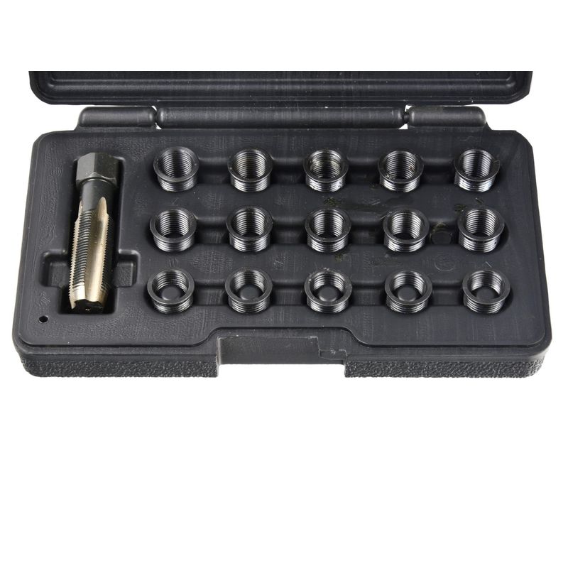 Auto si Moto - Reparatii si depanare - Scule auto - Scule si truse auto - Set reparație fire și bujii M14x1.25, 16 piese, GEKO G02792 - Infinity.ro