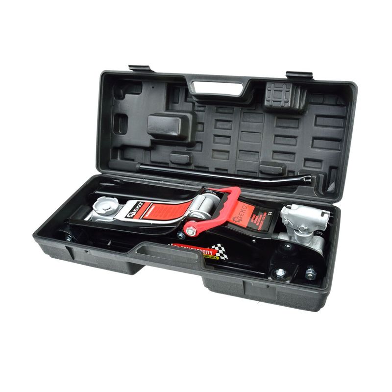Auto si Moto - Reparatii si depanare - Scule auto - Scule si truse auto - Cric hidraulic cu profil redus 2.5T 80-365mm, GEKO G02030 - Infinity.ro
