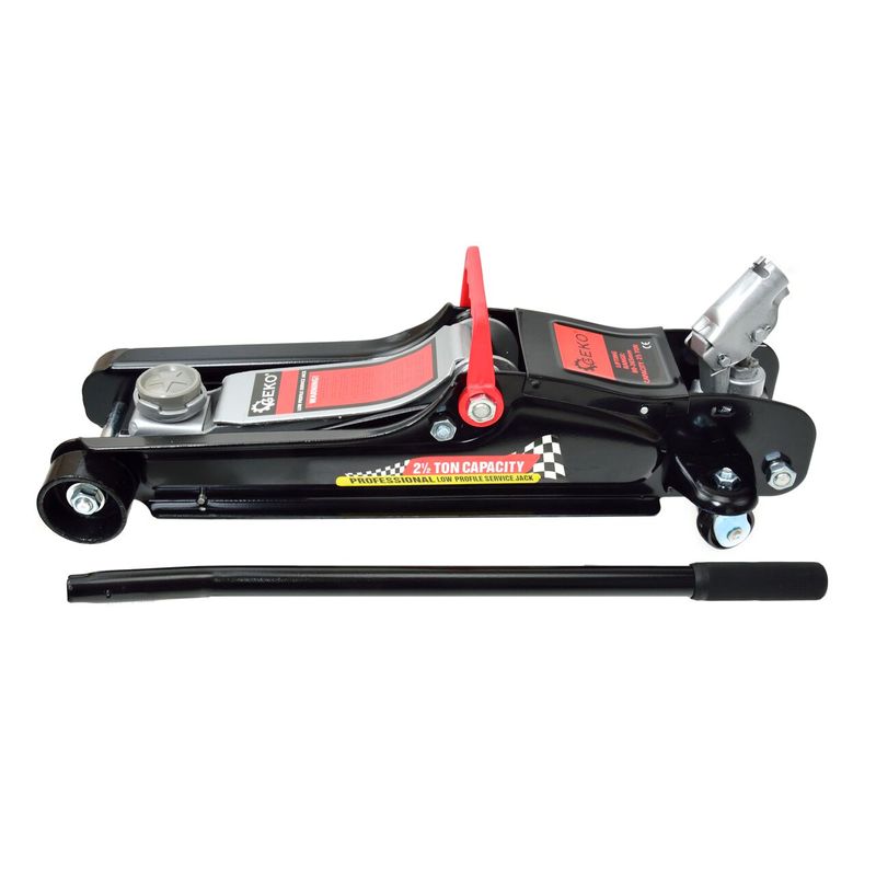 Auto si Moto - Reparatii si depanare - Scule auto - Scule si truse auto - Cric hidraulic cu profil redus 2.5T 80-365mm, GEKO G02030 - Infinity.ro