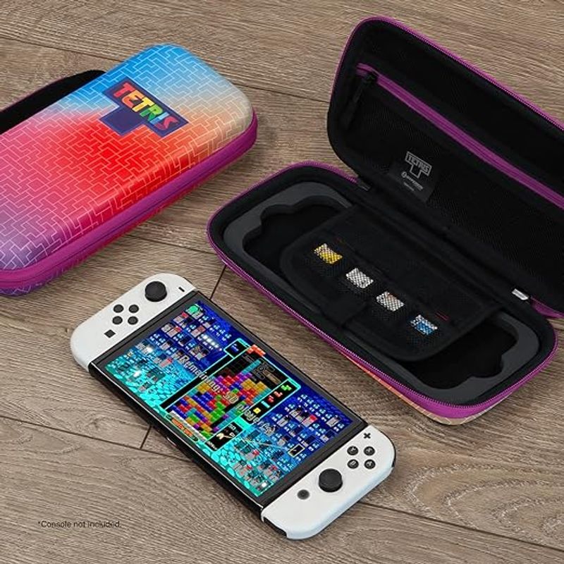 PC, gaming si accesorii - Gaming - Accesorii gaming - Accesorii console gaming - Husa rigida Tetris EVA pentru Nintendo Switch/OLED/Lite (Hyper Gradient) - Infinity.ro