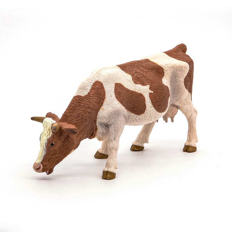 Jucarii, Copii si Bebe - Jucarii si jocuri - Figurine - PAPO Figurina vaca simmental pascand - Infinity.ro