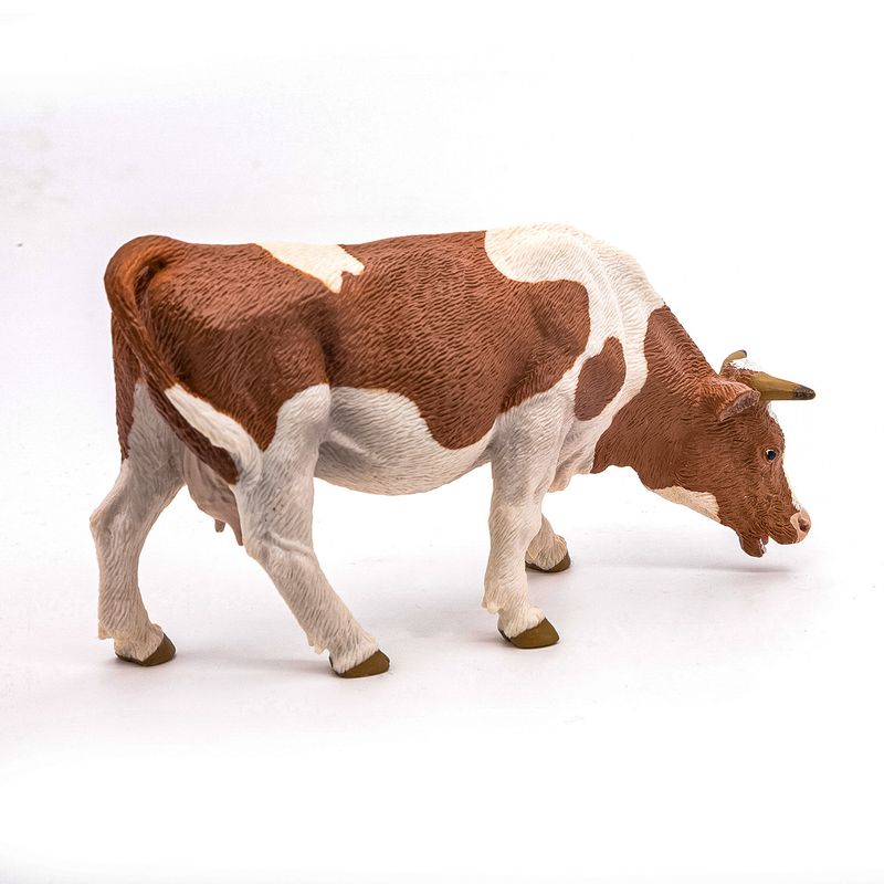 Jucarii, Copii si Bebe - Jucarii si jocuri - Figurine - PAPO Figurina vaca simmental pascand - Infinity.ro