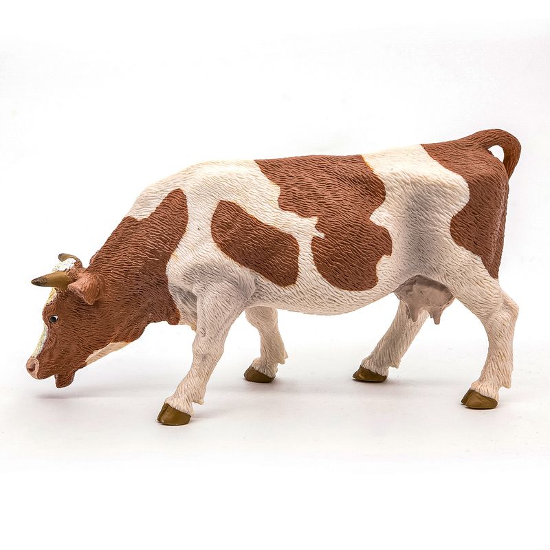 Jucarii, Copii si Bebe - Jucarii si jocuri - Figurine - PAPO Figurina vaca simmental pascand - Infinity.ro