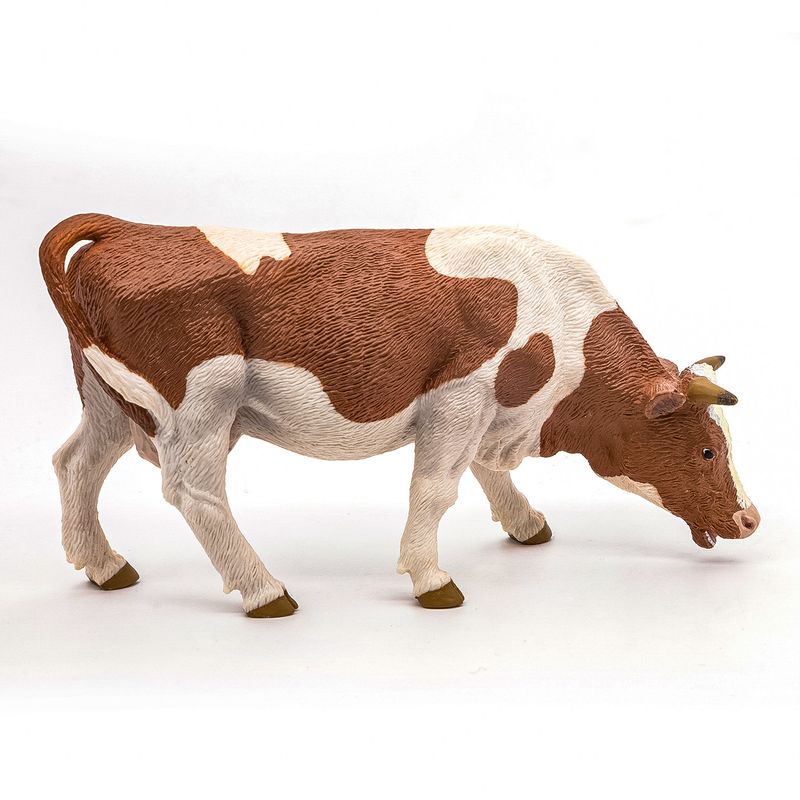 Jucarii, Copii si Bebe - Jucarii si jocuri - Figurine - PAPO Figurina vaca simmental pascand - Infinity.ro