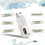 Jucarii, Copii si Bebe - Hrana si alaptare - Biberoane, suzete si accesorii hranire - Incalzitoare si termosuri bebe - Incalzitor Lapte Portabil, Temperatura Reglabila 37-55°C, Incalzire Rapida, Baterie 5200 Mah, 300 ml, Roz - Infinity.ro