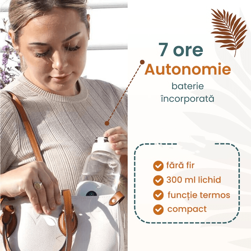 Jucarii, Copii si Bebe - Hrana si alaptare - Biberoane, suzete si accesorii hranire - Incalzitoare si termosuri bebe - Incalzitor Lapte Portabil, Temperatura Reglabila 37-55°C, Incalzire Rapida, Baterie 5200 Mah, 300 ml, Albastru - Infinity.ro