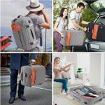 Sport si Outdoor - Articole de voiaj - Rucsacuri - Rucsac de Calatorie, Extensibil cu Capacitate 40L, Include 4 Genti, Impermeabil, cu Port USB, Culoare Negru - Infinity.ro
