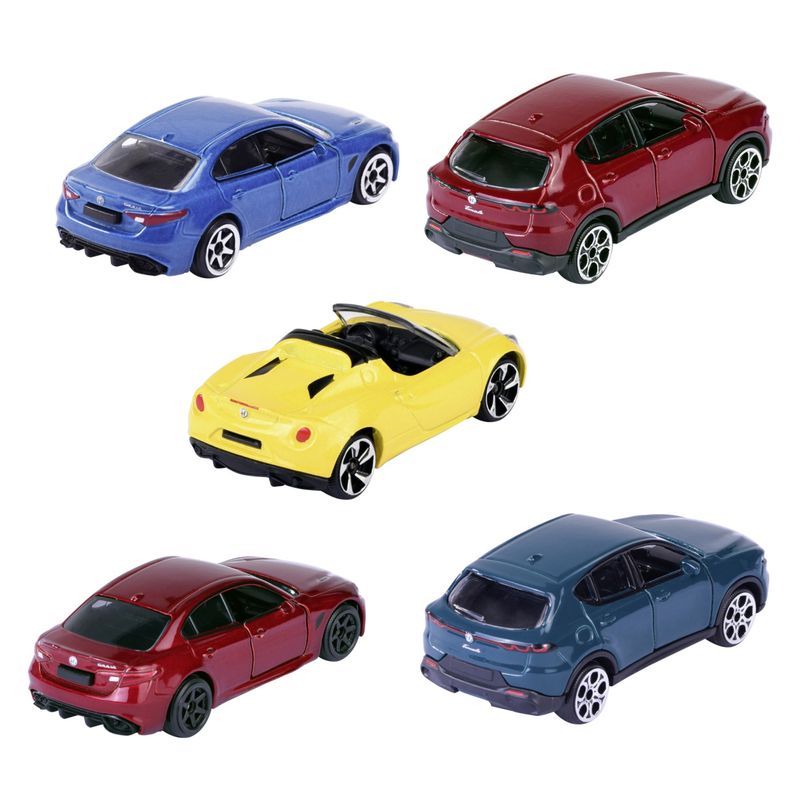 Jucarii, Copii si Bebe - Jucarii si jocuri - Vehicule si jucarii cu telecomanda - Masinute - Majorette Masinute metalice set 5 masini alfa romeo - Infinity.ro