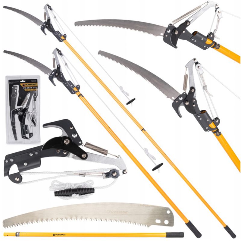 Casa si Gradina - Gradinarit si plante - Unelte gradinarit - Foarfeci gradinarit - Set foarfece de gradina cu brat telescopic 2.4m PM-SKTT-2.4T Powermat PM-SKTT-2.4T PM0963 - Infinity.ro