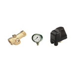 Casa si Gradina - Gradinarit si plante - Instalatii si accesorii pentru irigatii - Pompe apa - Kit complet sistem hidrofor, pompa submersibila cu surub Maxima 4QGD 0.5/100, rezervor de 100 litri cu manometru, presostat, racord 5 cai, manometru - Infinity.ro