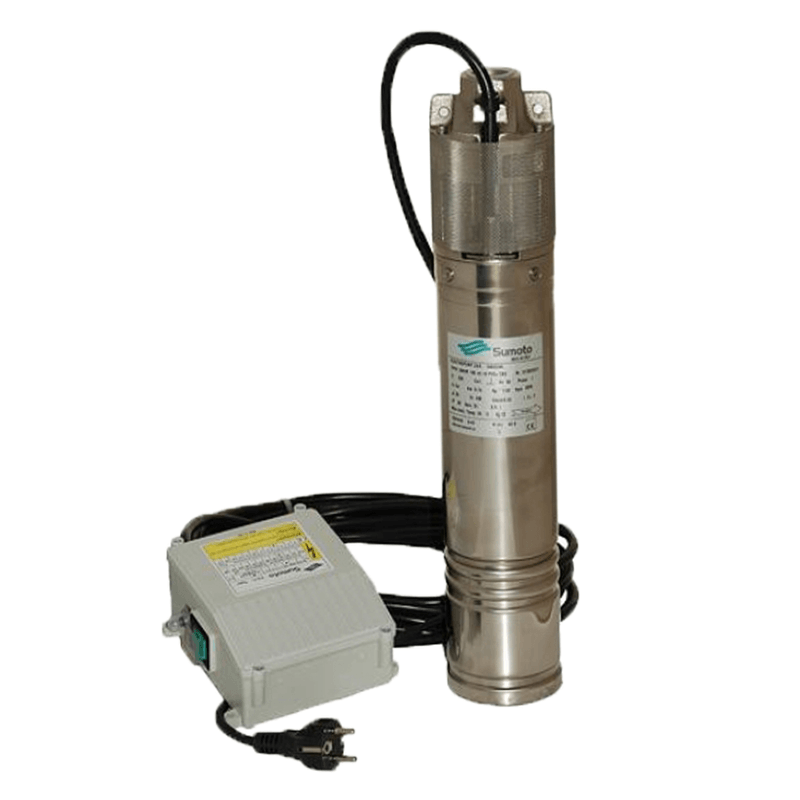 Casa si Gradina - Gradinarit si plante - Instalatii si accesorii pentru irigatii - Pompe apa - Kit complet sistem hidrofor, pompa submersibila SUMOTO ONKM150/24, rezervor 24L, presostat, racord 5 cai, manometru - Infinity.ro