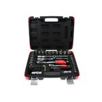 Casa si Gradina - Constructii - Scule de mana si unelte - Chei si truse chei - Set de chei profilate profesionale 72 piese 1/4" 1/2", Tvardy T00100 - Infinity.ro