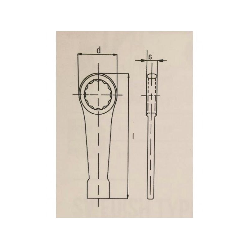 Casa si Gradina - Constructii - Scule de mana si unelte - Chei si truse chei - Cheie inelara de impact Top Master 24 mm Cr-V - Infinity.ro